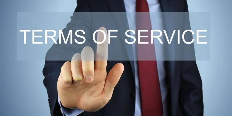 Update of terms of service protecting users and operators
